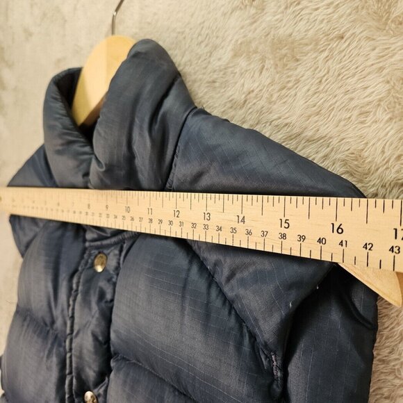 Vintage Eddie Bauer Down Vest Puffer Snap Button Men's (Measurement Photos) - Picture 5 of 10